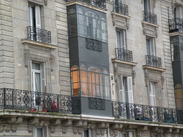  bow windows en fer forgé
